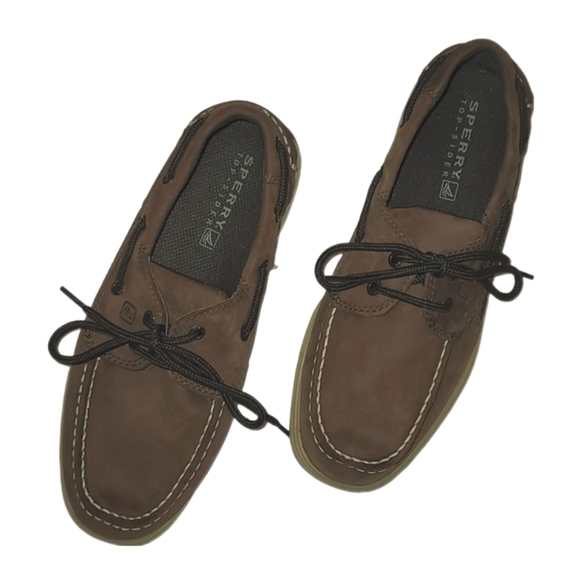 Sperry Top-sider Intrepid shoe. Big boys Sz 5. Brown. Style # YB25328A $20 NWOT. - Picture 2 of 11